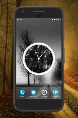 Forest Clock Live Wallpaper android App screenshot 1